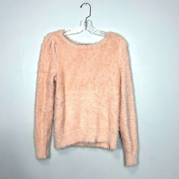 JOE Fresh x Jillian Harris colab pink eyelash sweater small tori sweater - Picture 2 of 4